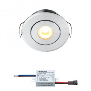 Bridgelux LED inbouwspot | warmwit | 3 watt | dimbaar | kantelbaar LIB20501